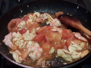 Tomato Shrimp Eggs recipe