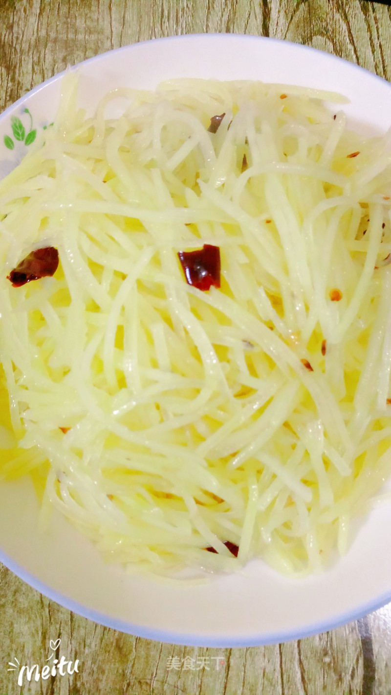 Hot and Sour Potato Shreds recipe