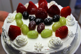 Fruit Cream Cake recipe