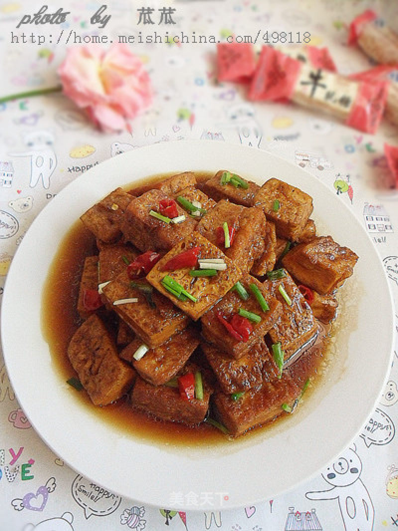 [home Cooking] Cola Tofu (another Way to Eat Tofu) recipe