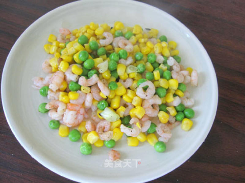Stir-fried Shrimp with Green Beans and Corn recipe