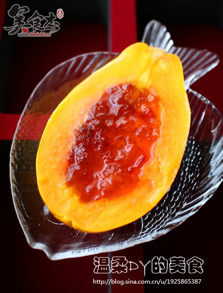 Papaya Stewed Peach Gum recipe