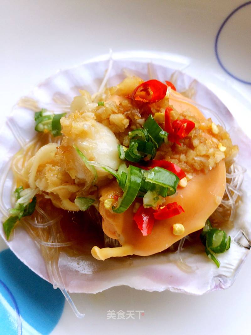 Steamed Scallops with Garlic Vermicelli recipe