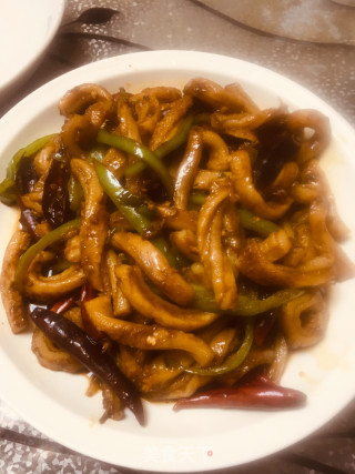 Stir-fried Tripe with Double Pepper recipe