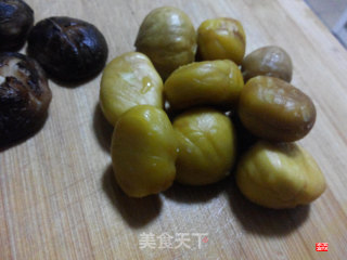 Steamed Chicken with Mushroom and Chestnut recipe