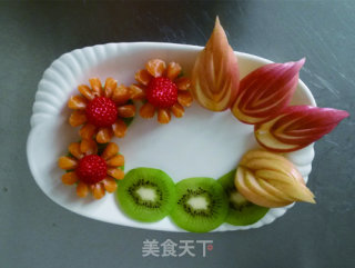 Flower Blooms, Wealth, Prosperity and Peace-fruit Salad Platter recipe