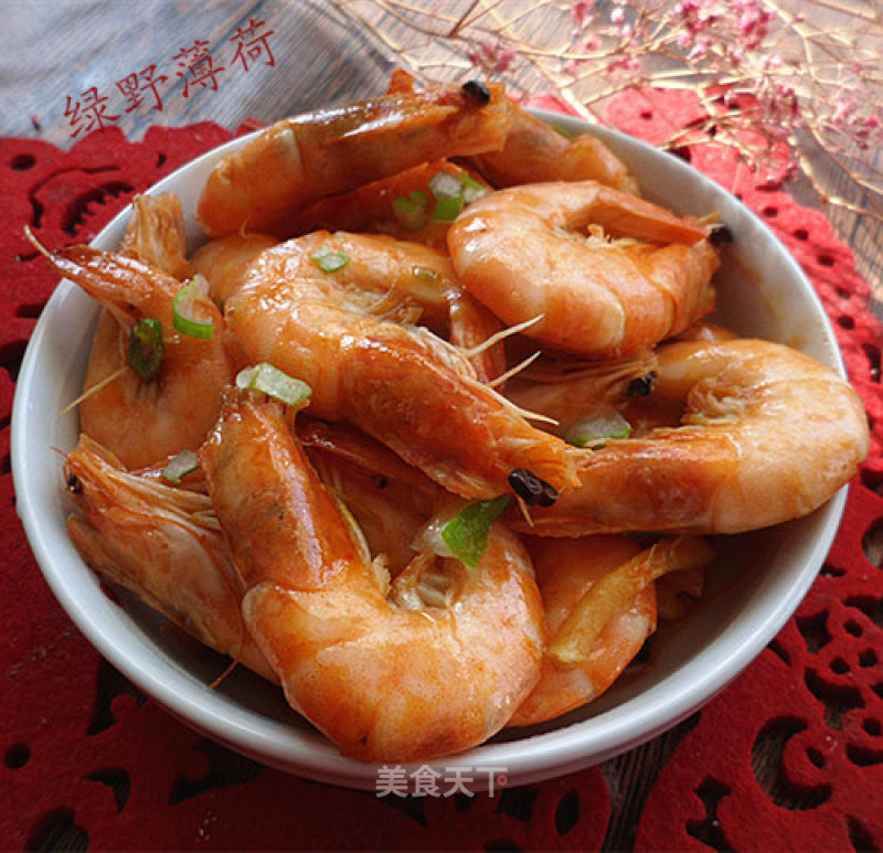 Stir-fried Shrimp with Scallion and Ginger Oil recipe