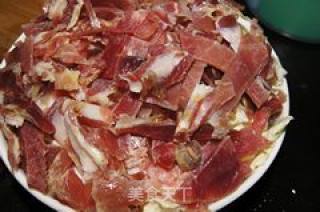 Steamed Golden Fire Ham Shredded Chinese Cabbage recipe