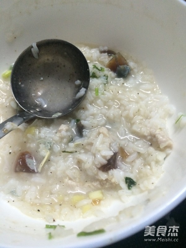 Congee with Preserved Egg and Lean Meat recipe