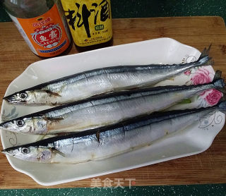 Steamed Saury with Tempeh Spicy Sauce recipe