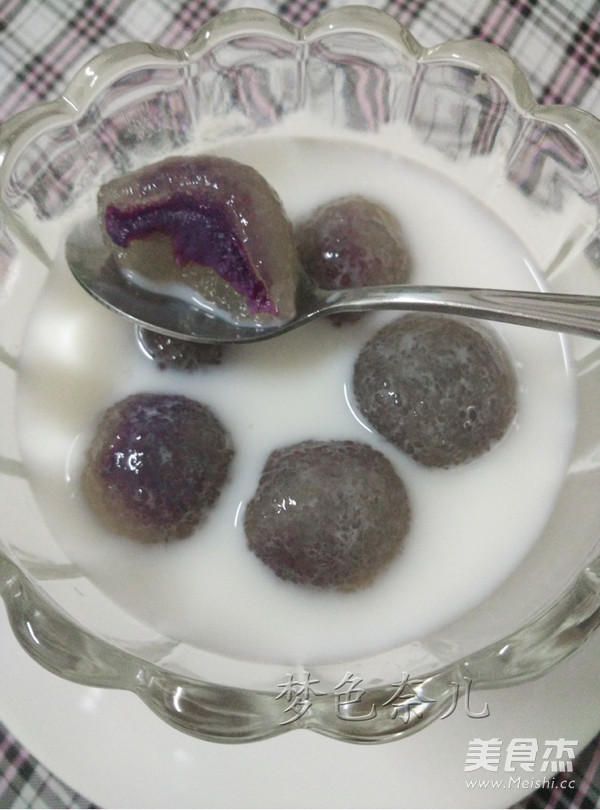 Purple Sweet Potato Crystal Balls recipe