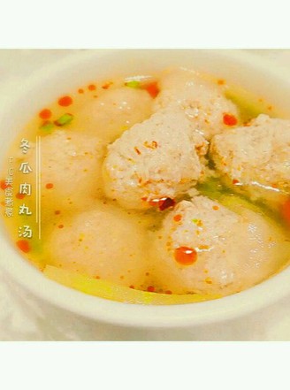 Winter Melon Meatball Soup