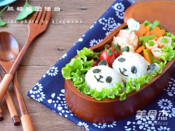 Panda Onigiri Bento recipe
