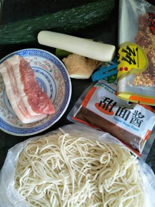 Private Diced Pork Fried Noodles recipe