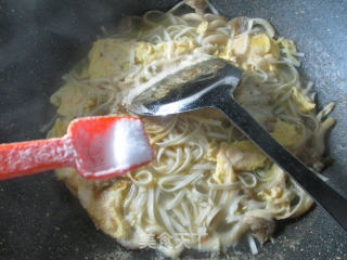 Mustard Noodle Soup with Mushroom and Duck Egg recipe