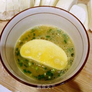 Fried Steamed Buns with Green Onion and Egg recipe