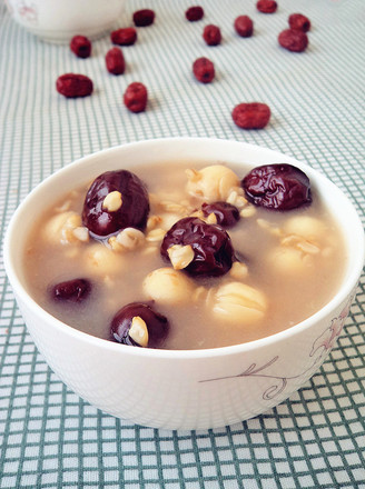 Oats, Red Dates and Lotus Seed Soup recipe