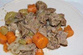 Blanquette De Veau White Beef Stew-a Traditional French Dish from Normandy recipe