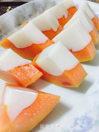 Papaya Coconut Milk Jelly recipe