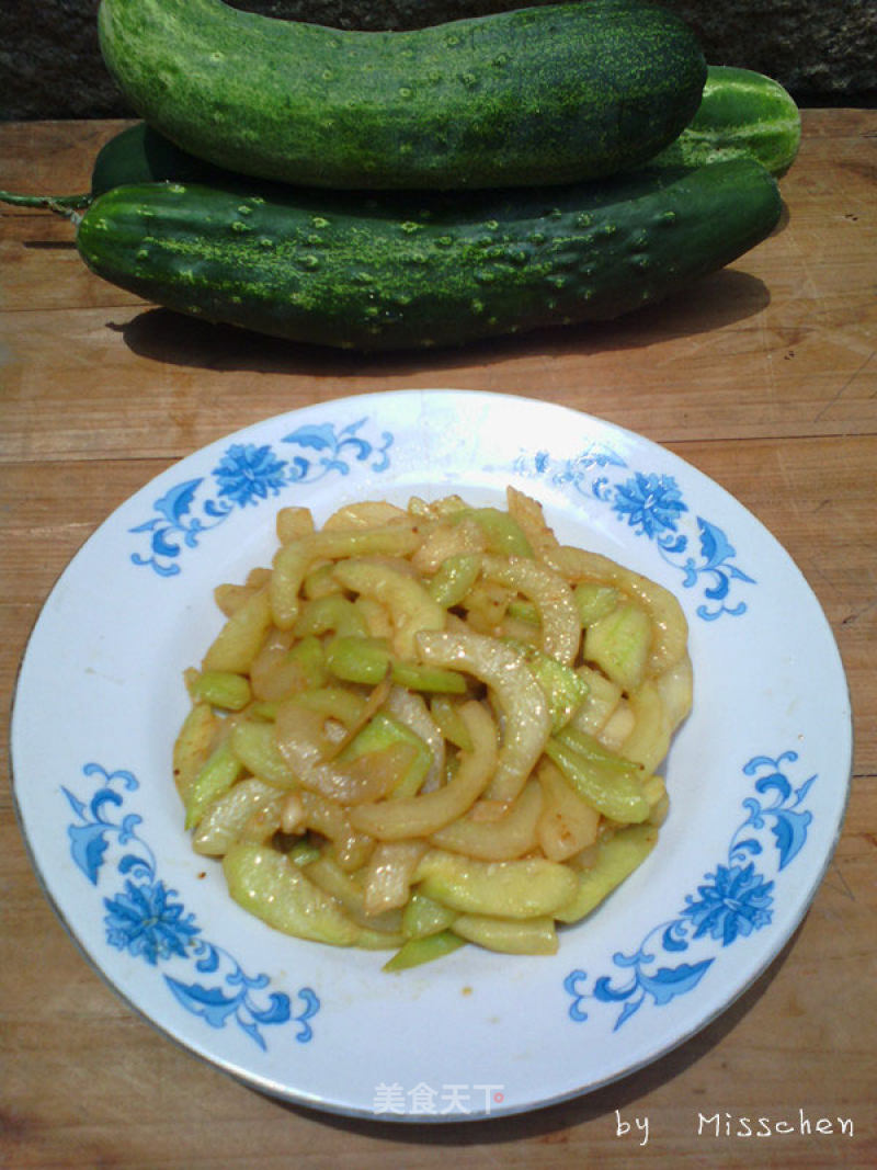 Vegetarian Fried Cucumber recipe