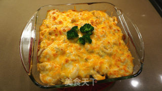 Double-down Cheese Baked Seafood Rice recipe