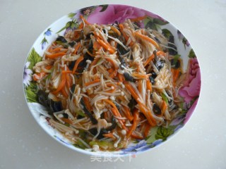 Fish Flavored Enoki Mushroom recipe