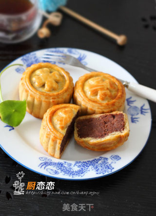 Red Bean Paste Mooncake recipe