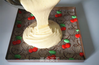 Cherry Painted Cake Roll recipe