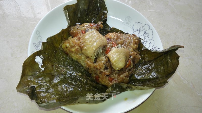 Lotus Leaf Glutinous Rice Chicken recipe