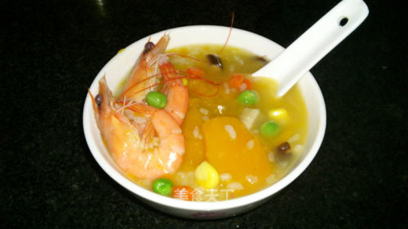 Pumpkin Seafood Porridge recipe
