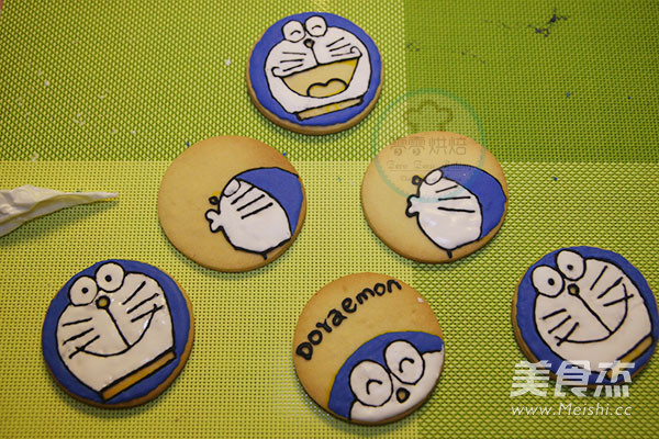 Doraemon Icing Cookies recipe