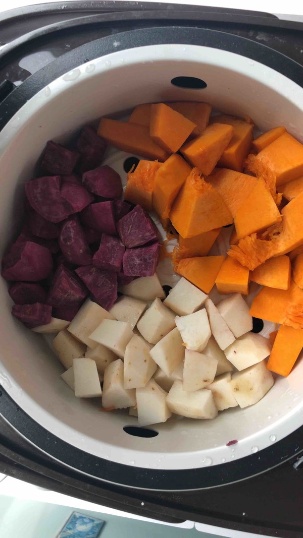 Three-color Taro Balls recipe