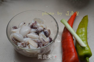 Fried Cuttlefish with Cumin, Grilled in A Pan recipe