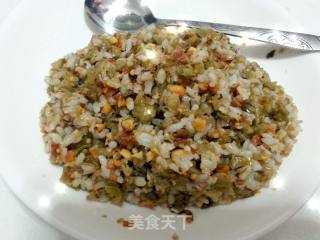 Fried Rice with Pickles and Peanuts recipe