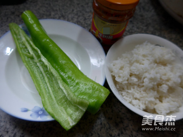 Fried Rice with Beef Sauce and Pepper recipe