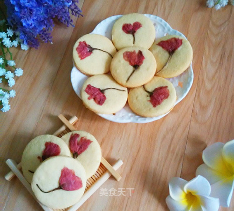 #零败#romantic Cherry Blossom Cookies recipe