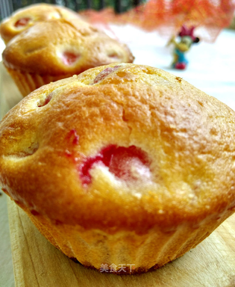 #aca烤明星大赛# Low-oil Cherry Muffins recipe