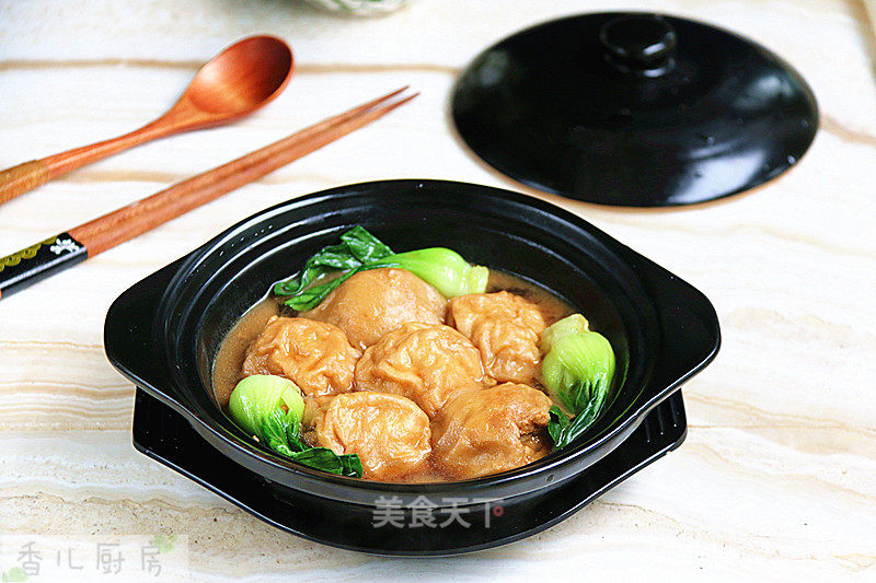 #trust之美#stewed Vegetables with Oil and Gluten Stuffed Meat recipe