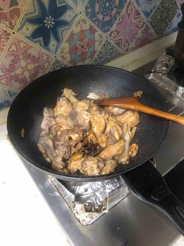 Chicken Stewed with Mushrooms recipe