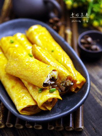 Vegetarian Fried Bean Roll recipe