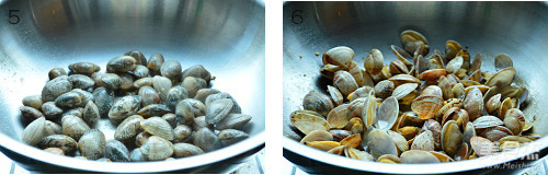 Oil Popped Clams recipe