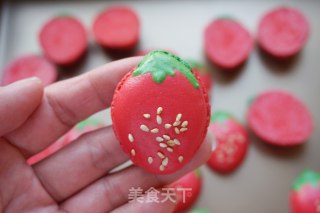 #四session Baking Contest and is Love to Eat Festival#french Strawberry Macarons recipe