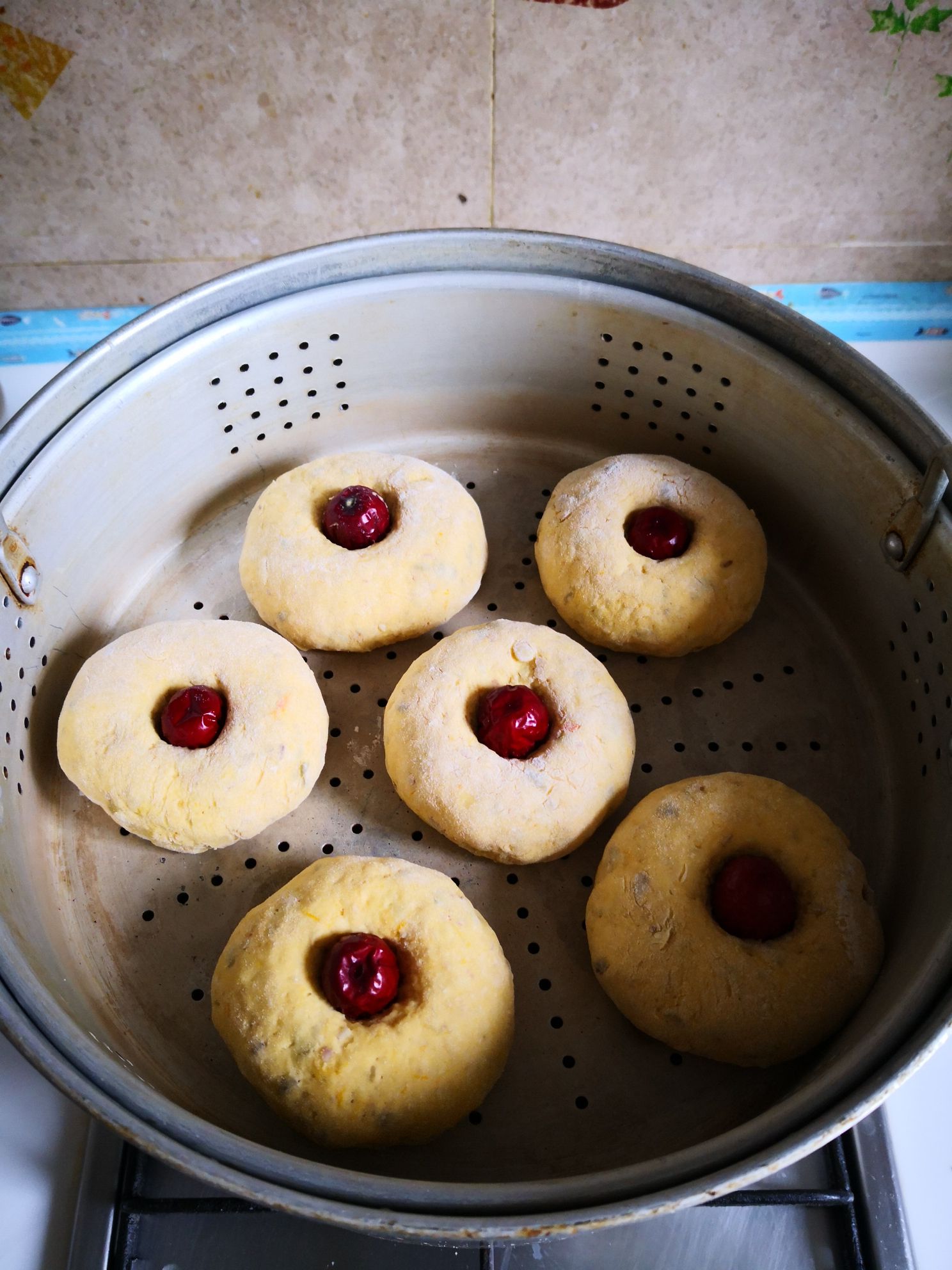 Pumpkin Mung Bean Buns recipe