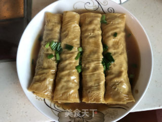 Bean Curd Meat Roll recipe