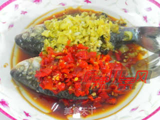 Chopped Pepper Crucian Carp/two-color Crucian Carp recipe