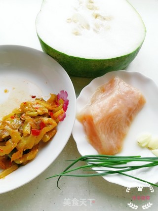 Mustard Pork and Winter Melon Soup recipe