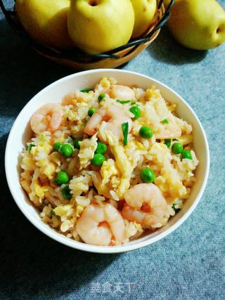 Fried Rice with Shrimp and Egg recipe