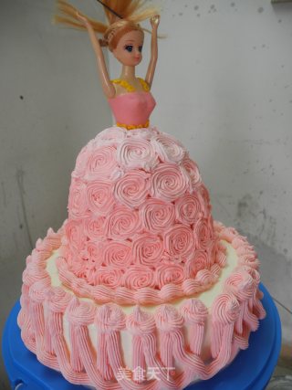 Gradient Barbie Cake recipe