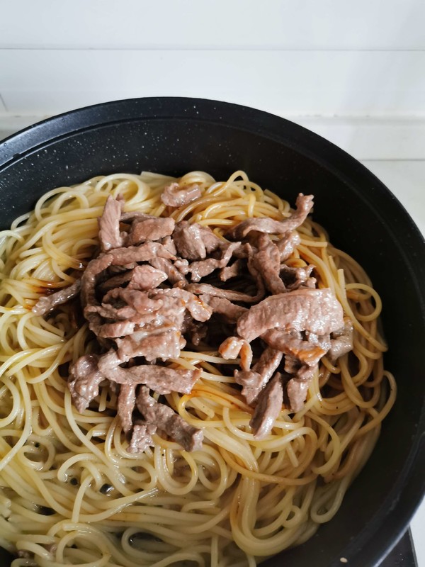 Black Pepper Beef Pasta recipe