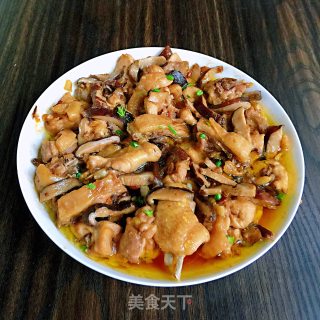 Steamed Chicken with Mushrooms recipe